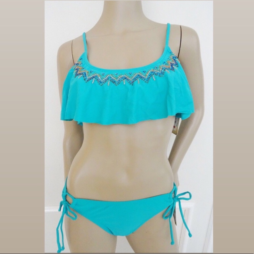 ☀️ VACAY ☀️ Hobie Teal Turquoise Bikini Set